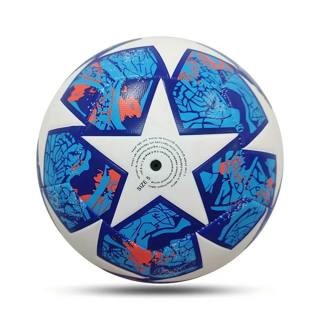 1Pc Classic Size 5 Soccer Ball Handmade PU Leather Soccer Ball Durable Kicking Outdoor Sports Training Game Football M260318