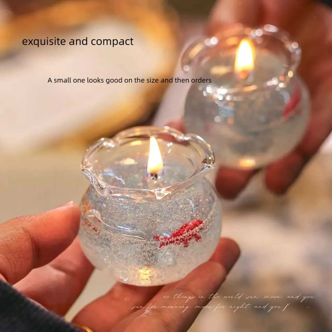 Bubble Fish Tank Goldfish Aromatherapy Candle Cute Room Decoration Props Birthday Gifts Best Friend Gift Christmas Decoration D260318