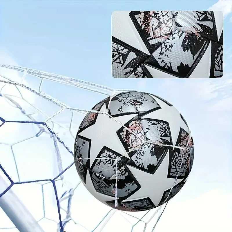 Standard Size 5 Unisex Soccer Ball Durable Machine-Sewn Wear-Resistant PU Leather Construction Perfect for Family Fun and Fes M260318