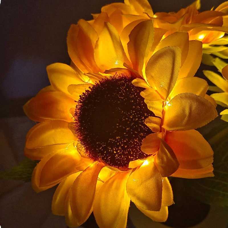 F5 Sunflower Led Night Light Besides Bedroom Lamp Table Lamp Usb Rechargeable Light Kids Gift Bedside Decorative Ambient Light H260318