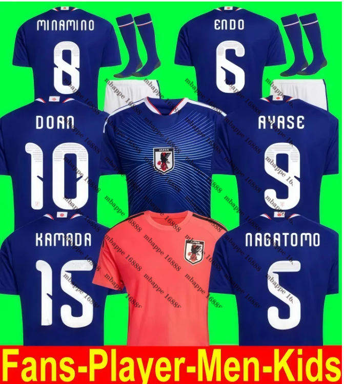 New 2026 27 world cup Japan Soccer Jerseys 26 27 Cartoon ISAGI ATOM TSUBASA MINAMINO ASANO DOAN KUBO ITO adult Men kids kit set Japanese Football Shirt uniform 666