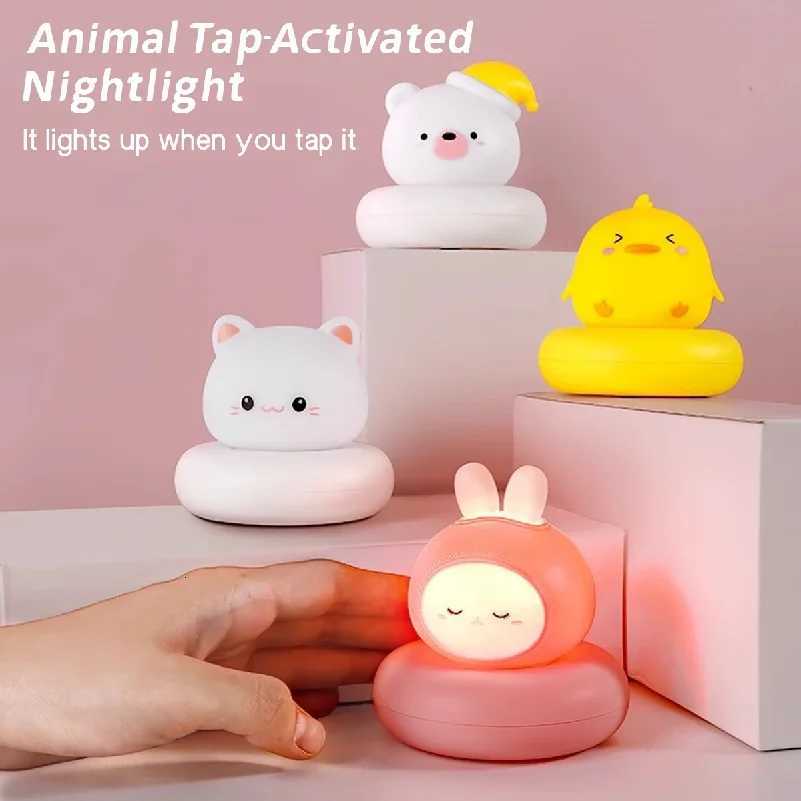 Cute Cartoon LED Night Light with Multi Level Dimming Touch Control Baby Bedside Lamp Essential for Nursery Room Decoration H260318