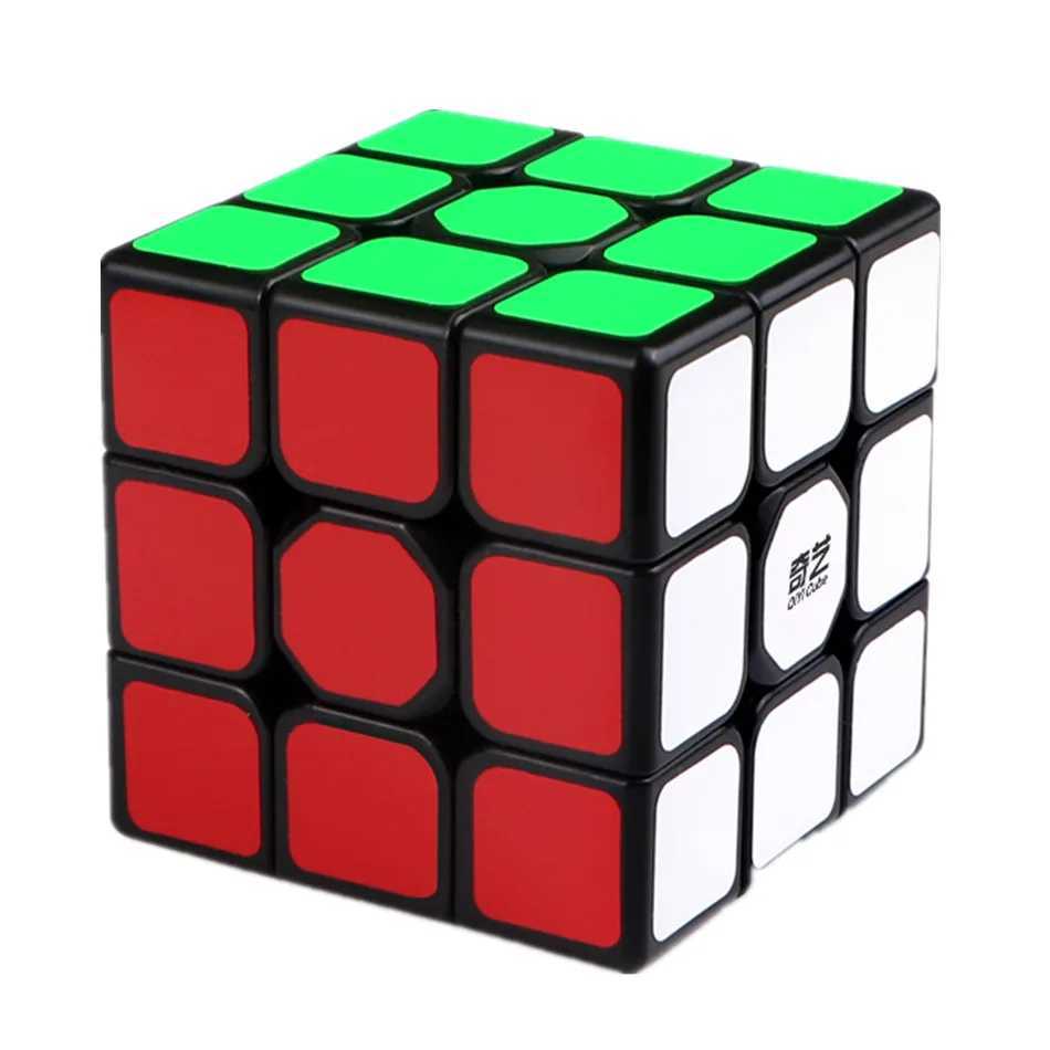 Qiyi Magic Cube 2x2 3x3 4x4 5x5 6x6 Black Stickers Educational Puzzle Magic Cube Toys For Children Kids Gift Toy Cubo Magico H260314