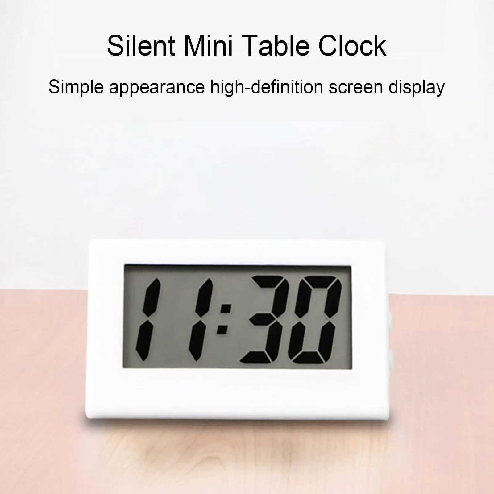 Small Battery Operated Digital Clock Compact LED Display for Desk Wall Shelf Kitchen Classroom Office Bedroom D260318