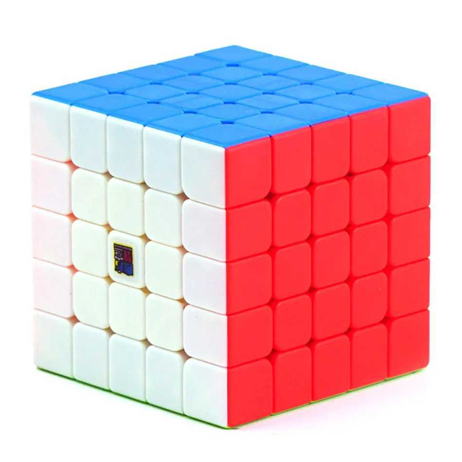 ECube Moyu Meilong 5X5 Stickerless Speed Cube Moyu Cubing Classroom 5X5X5 Magic Cube Professional Puzzle Toys for Children H260314