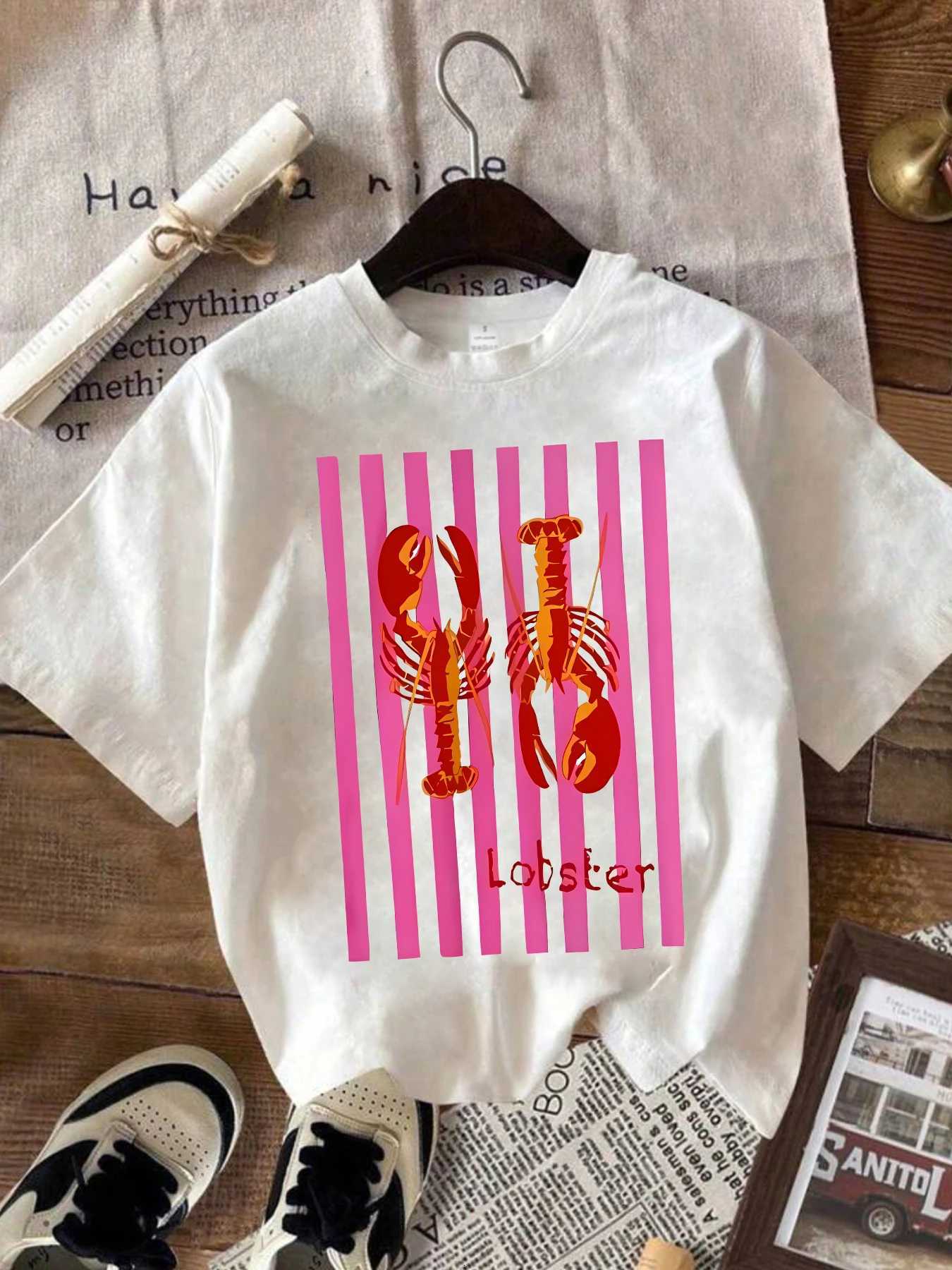 Summer fashion printed T-shirts women casual short-sleeved shirts wild round neck T-shirts comfortable and soft stretch T-shirtsT260317