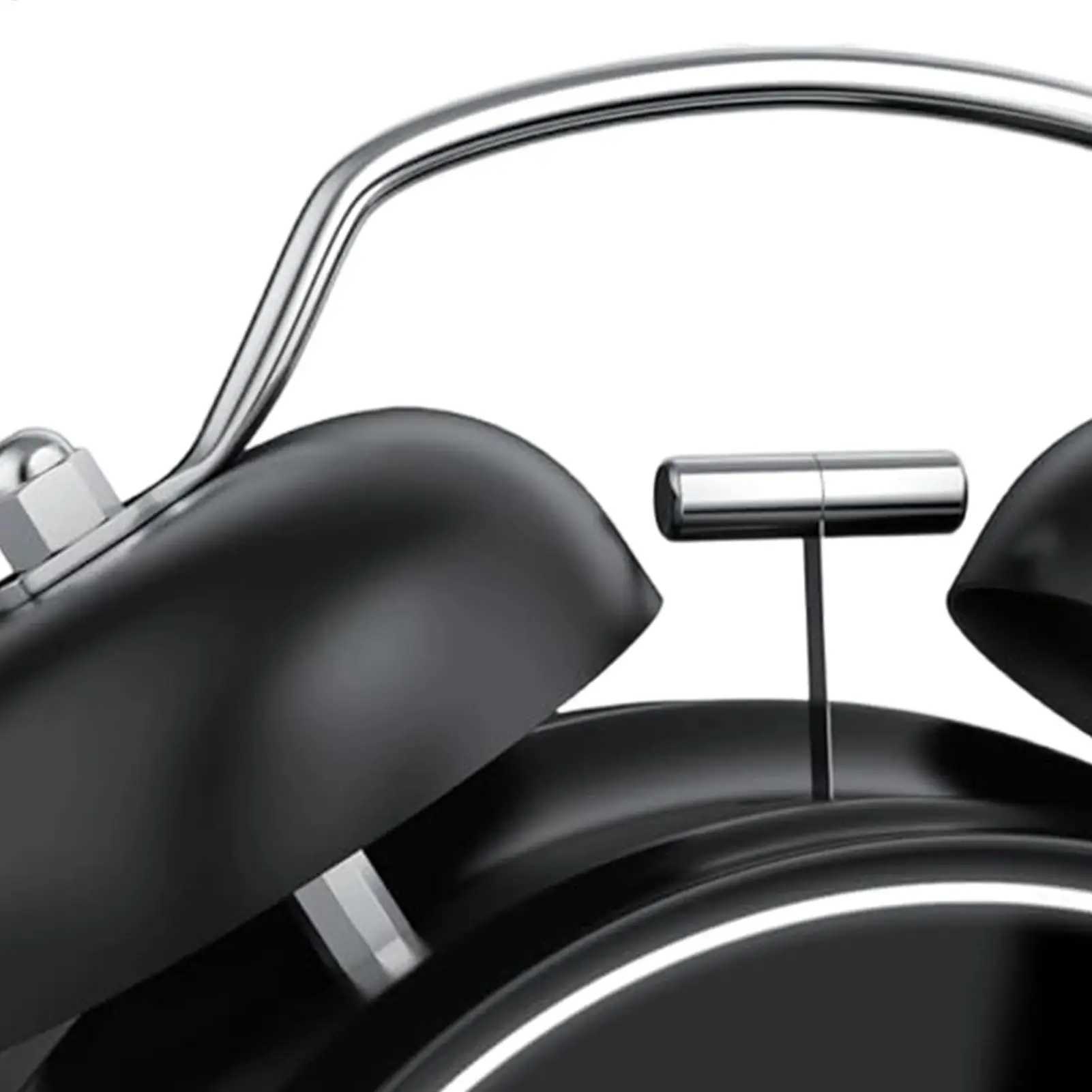 Retro Digital Alarm Clock LED Display Loud Bell Alarm Clock Analog 2 Bell High-pitched Alarm Clock Non Ticking For Heavy Sleeper D260318