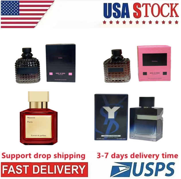 Cologne Perfume Women 100ml fragrance 2.5oz eau de parfum long lasting unisex Men spray Golden Perfumes 3-7day Fast Delivery