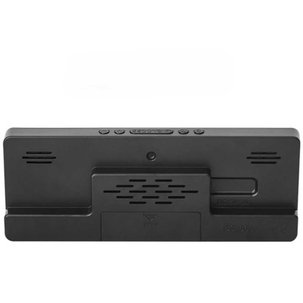 Voice Control Digital Alarm Clock Temperature Dual Alarm Desktop Table Clock Night Mode 12/24H LED Clock Watch Desk D260318