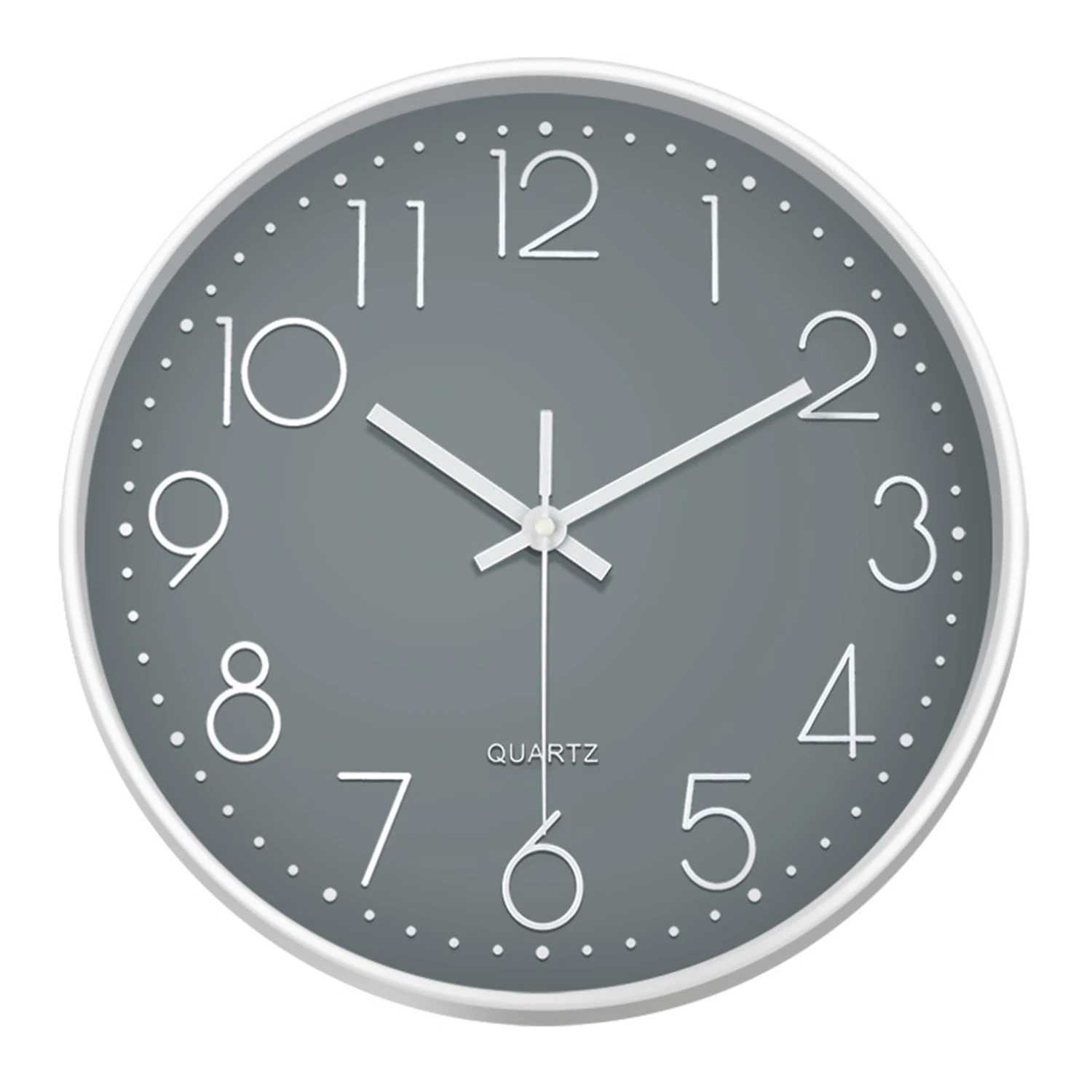 Cubic Quartz Wall Clock 3D Digital Clock for Living Room Bedroom Office Modern Style Silent Non Ticking Clock 8/10/12 Inch D260318