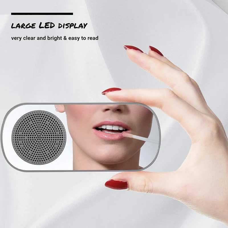 Alarm Clock Bluetooth Speaker Digital Alarm Clock Radio with LED Mirror Display Loud Alarm Clock for Heavy Sleepers D260318