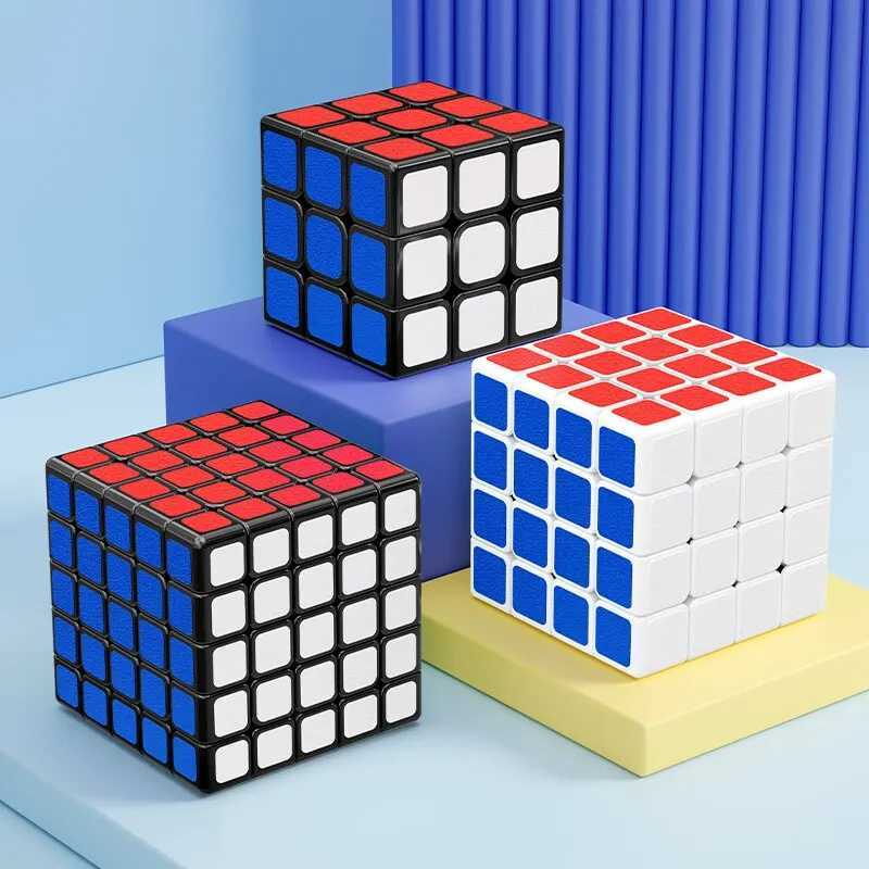 SENGSO Magic Cube 3x3 Frosted Texture Sticker Magic Cube Educational Toys Children Puzzle Toys Designated For Competition Cubes H260314