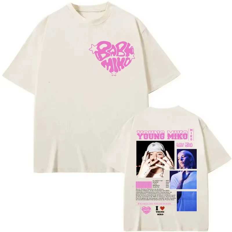 Young Miko Baby Miko Merch T-shirt Men Women Fashion Aesthetics Short Sleeve T Shirt Summer Casual Loose Pure Cotton T-shirtsT260317