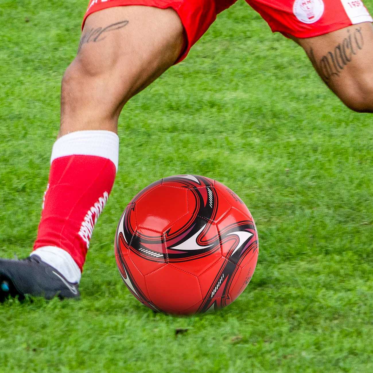 1PC A Size 3 and 5 Cyclone Football Soft Inflatable Red Soccer Ball Suitable for Training and Match Play M260318