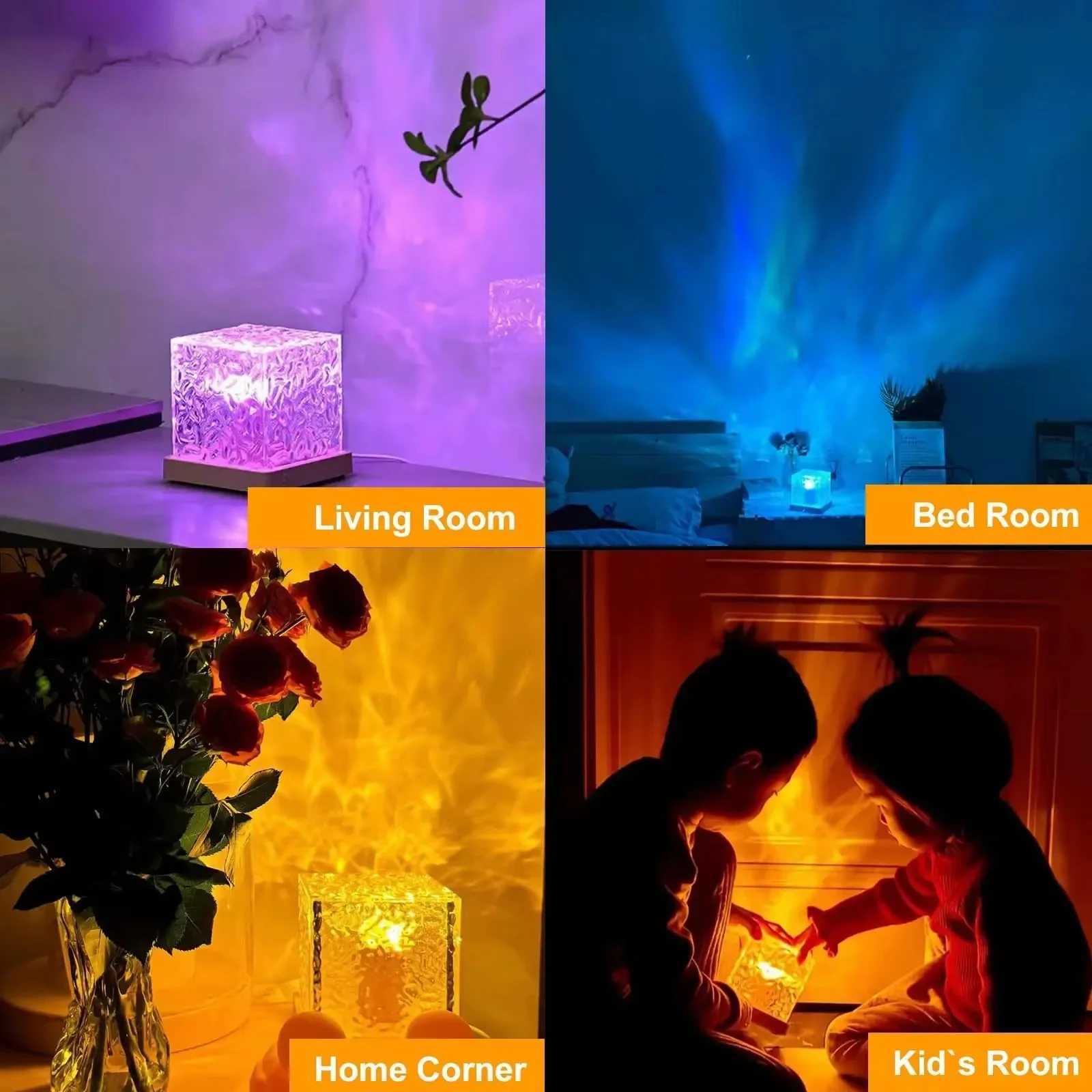 16 Color Novelty Table Lamp Touch LED Night Light Remote Dimming Crystal Lighting Lamp Party Gift Kids Mood Lighting Night Light H260318