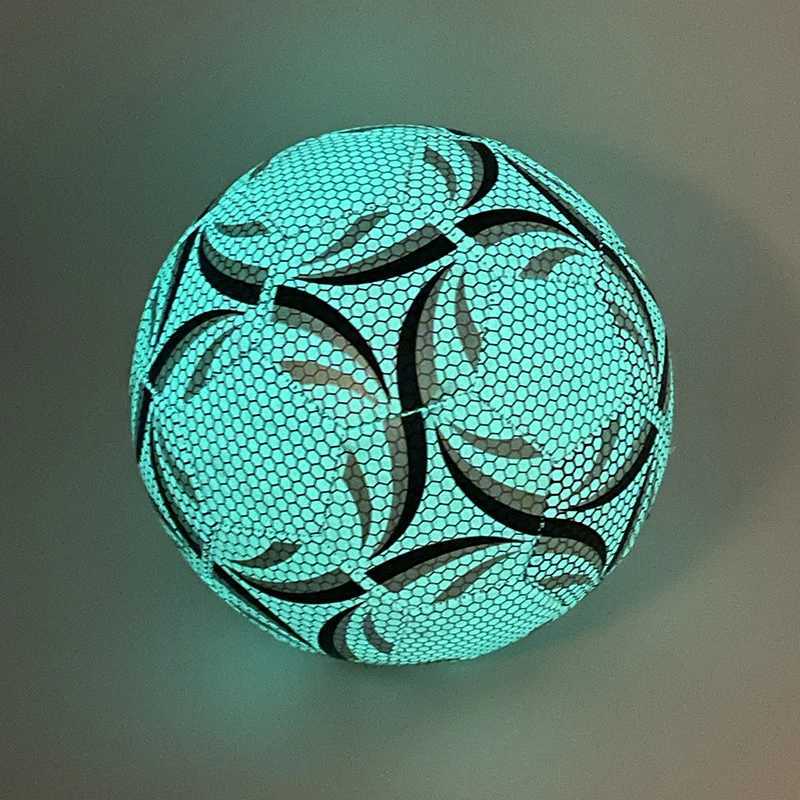 Size 5 Glowing Soccer Ball Durable Football For Competition Training For Indoor And Outdoor M260318