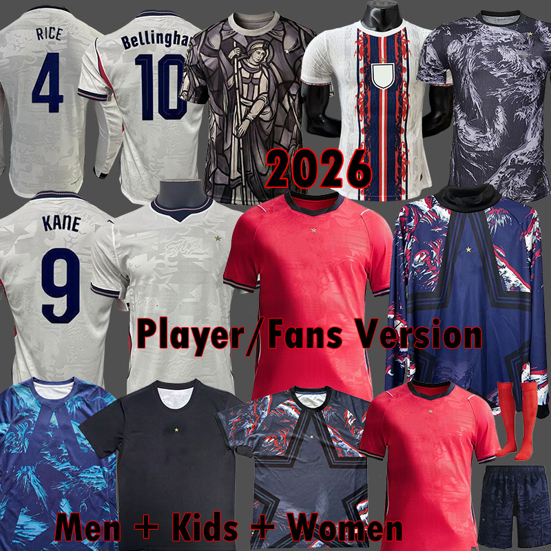 2026 SAKA FODEN ENGLAND Soccer Jerseys BELLINGHAM RICE 26 27 KANE PALMER National ENGLANDS Kits Football Kit GORDON Women shirts EZE Men Kids Goalkeeper 3XL 4XL