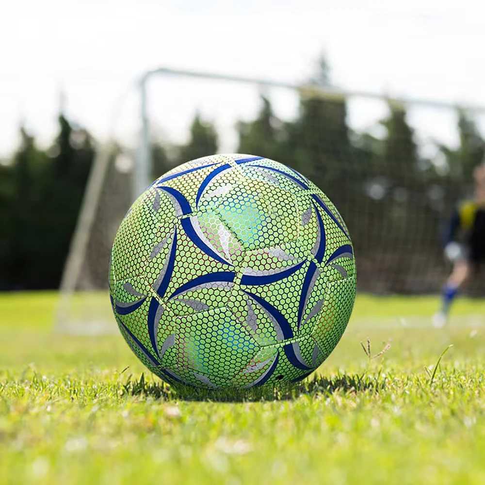Size 5 Glowing Soccer Ball Durable Football For Competition Training For Indoor And Outdoor M260318