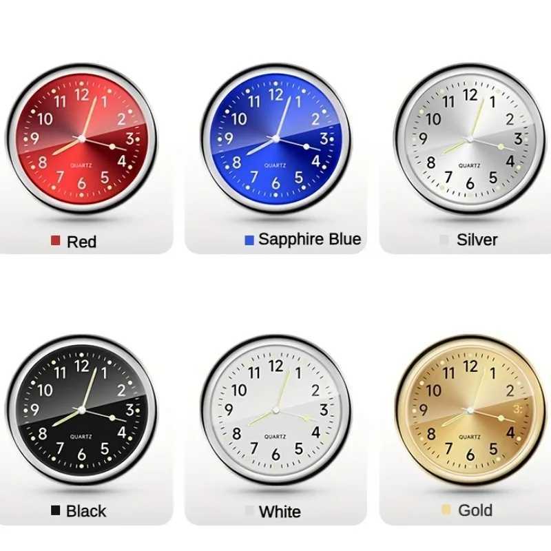 1pc Glow Decorative Car Clock Mini Quartz Watch for Car Decoration D260318