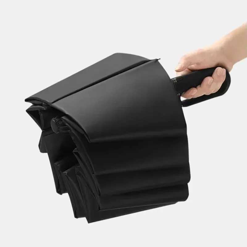 Windproof Outdoor Carabiner Umbrella Auto-Fold Reinforced Frame Bag-Able Wind UV Protection H260318 - view 5