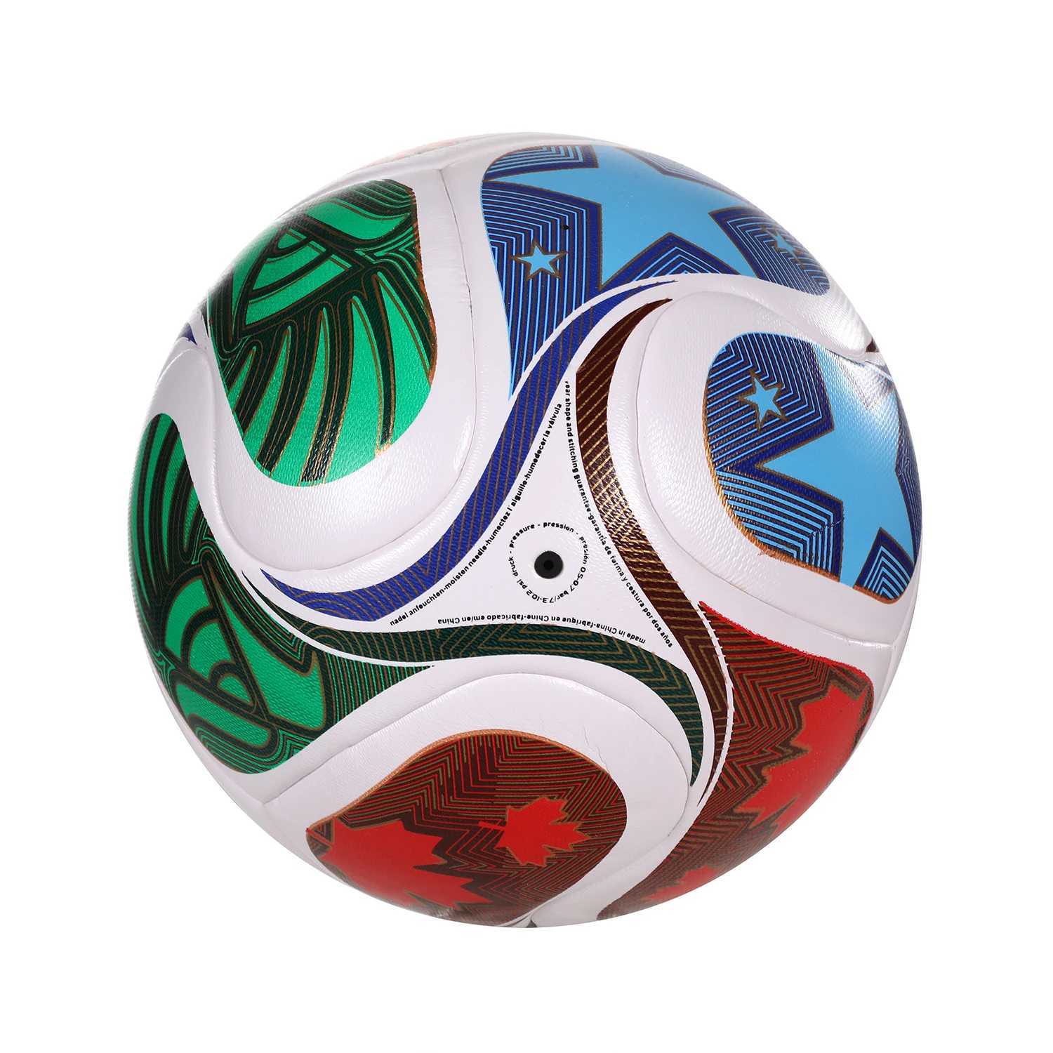 2026 High Quality Soccer Ball Official Size 5 PU Material Seamless Wear Resistant Match Training Football Futbol Voetbal Bola M260318
