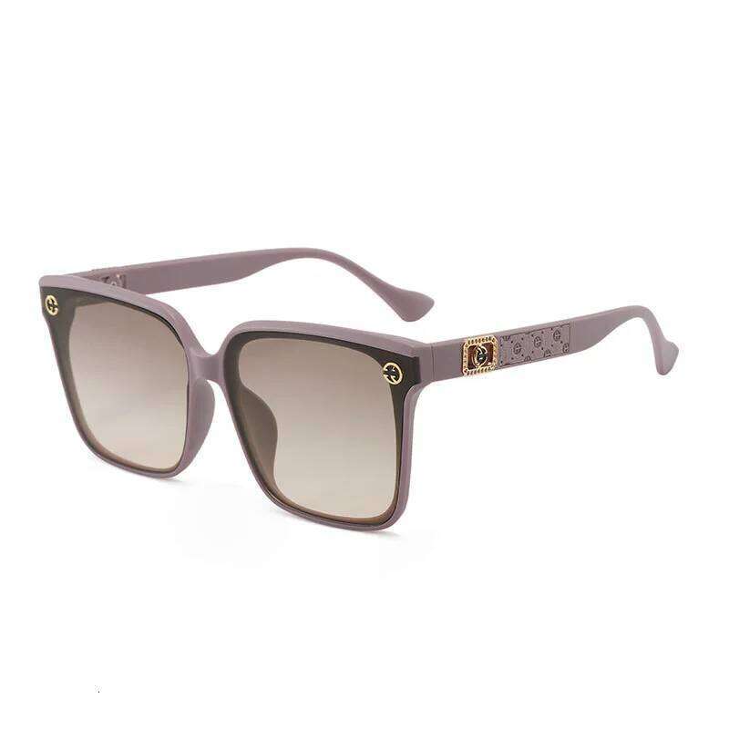 Box Women's New Sunglasses Online Celebrity Trend Big Face Slim High Sense Of Luxury Street Glasses.