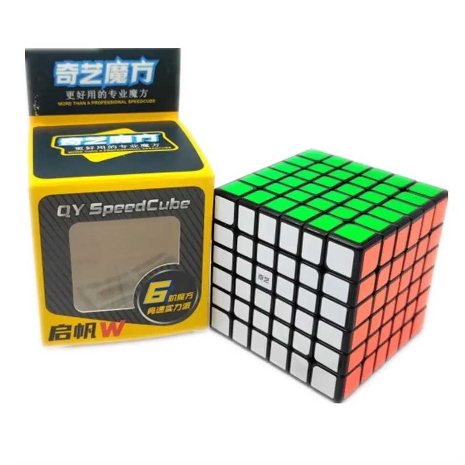 Qiyi Magic Speedcube Black Sticker 6x6x6 7x7x7 Cube Magic 4x4 5x5 6x6 7x7 Speed Puzzle Educational Toy Children Version 2 H260314