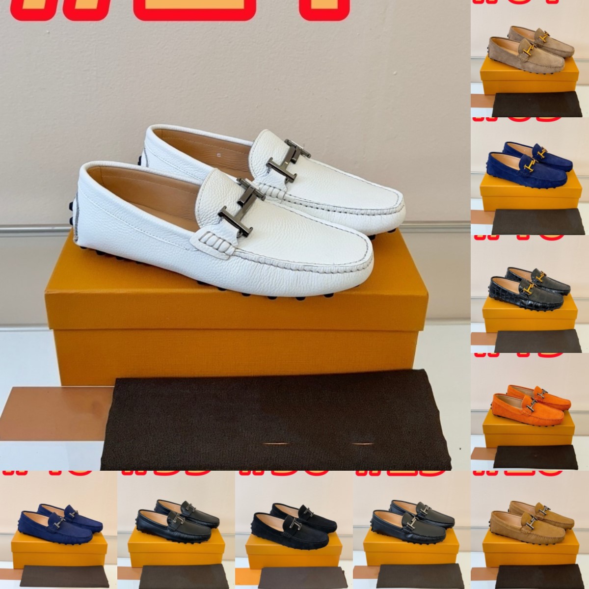 694model 2026 Designer Loafers Men Shoes Loafers light Driving Shoes Male Casual Breathable Mens brand design Shoes Flat Shoes Fashion moccasins Shoes 38-46