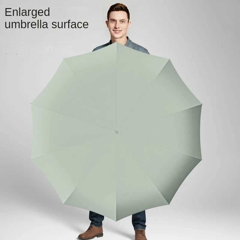 Strong Reinforced Wind-resistant Rain-resistant Dual-purpose UV-resistant Fully Automatic Ring-buckle Umbrella Outdoor Portable H260318 - view 7
