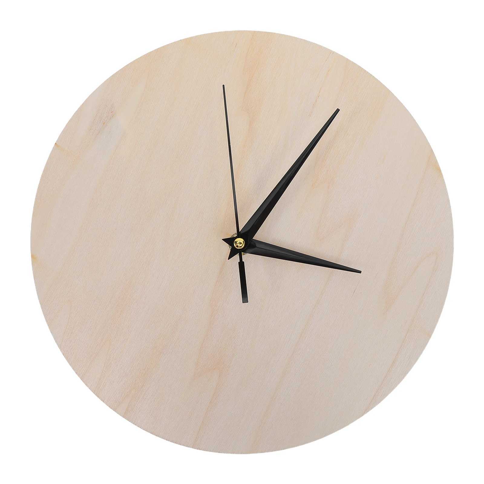 Wooden Clock Face Blank Diy Wooden Decorative Wall Clock Panel No Batteries Included Retro Minimalist Decorative Items D260318