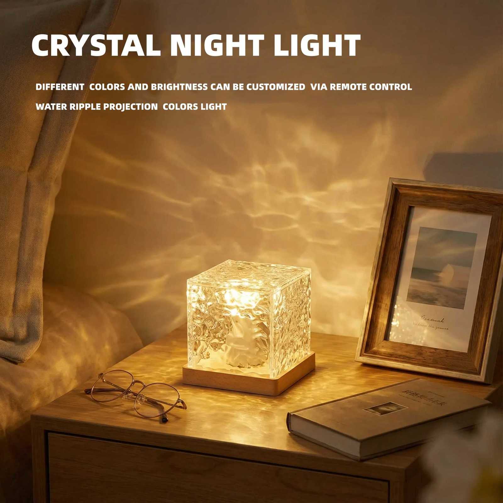 16 Color Novelty Table Lamp Touch LED Night Light Remote Dimming Crystal Lighting Lamp Party Gift Kids Mood Lighting Night Light H260318
