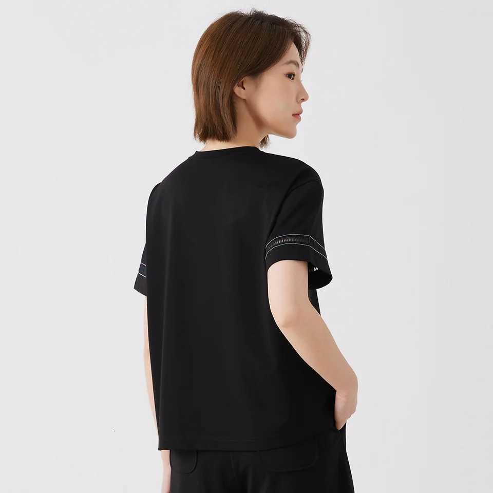 KW9513248 Womens Hooded round Neck T-shirt Short Sleeve High-Quality Mixed Cotton Comfortable Fashionable Casual TopT260317