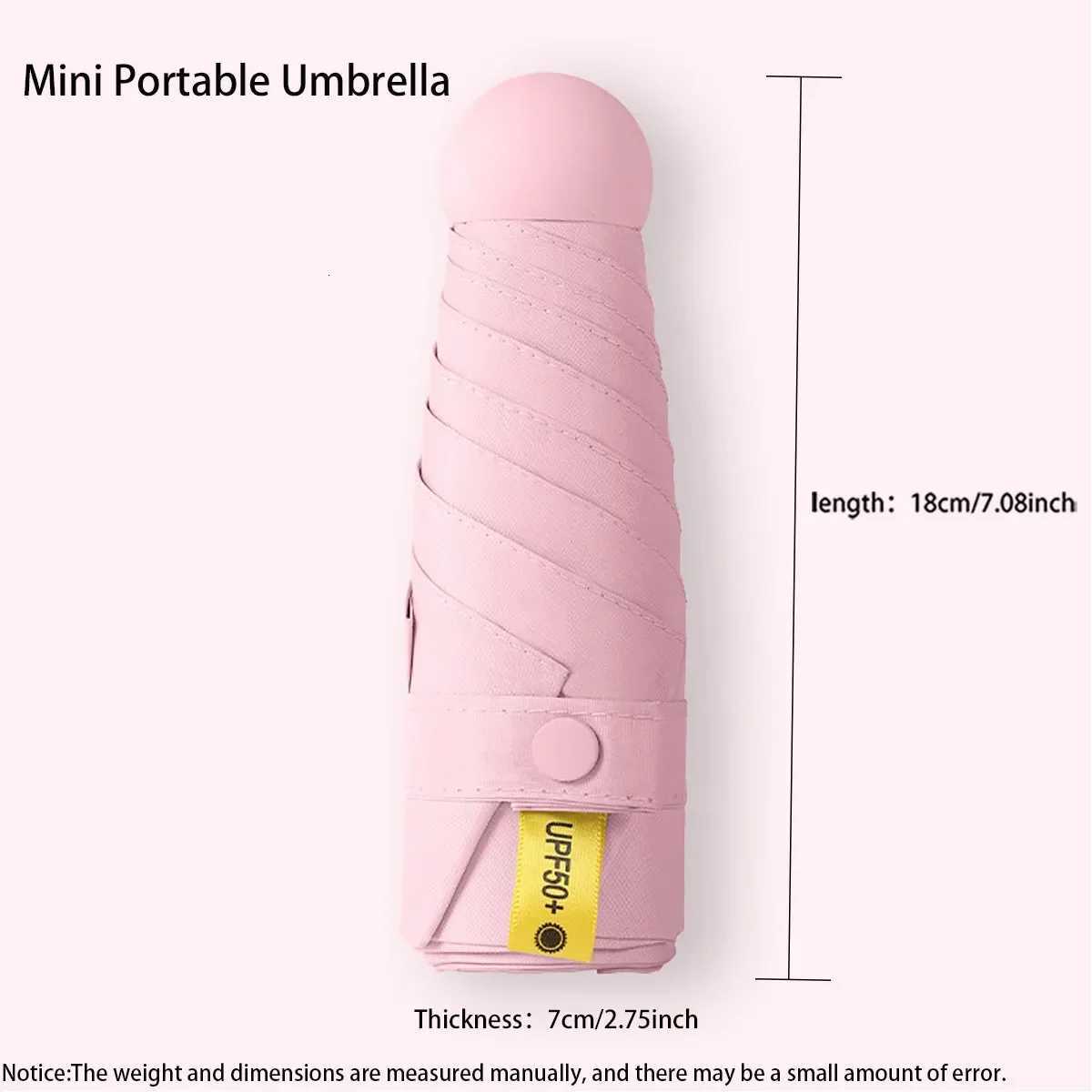 Sun Umbrella Travel Umbrella Compact Ultralight Mini Portable Waterproof Folding Umbrella Men And Women Umbrella H260318 - view 6