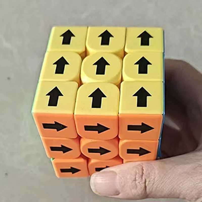 Direction Arrow Speed Cube 3X3X3 Puzzle Challenge Gift IQ Logic Training Brain Teaser For Kids Boys Girls zauberwrfel H260314