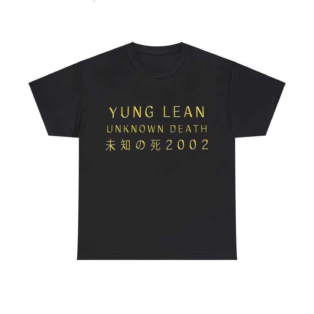 Yung Lean Unknown Death 2002 Album Tour Merch Tee Music Hip Hop Trendy T-Shirt Men Women Summer T Shirt Clothing Streetwear TopsT260317