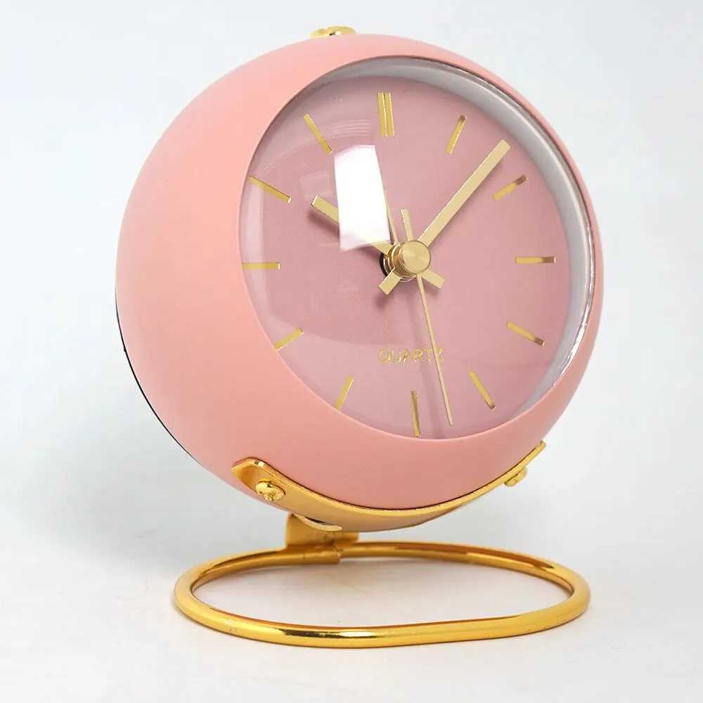 Nordic Creative Electronic Desk Clock Minimalist Childrens Alarm Clock New Desktop Bedside Student Silent Luminous Pointer D260318