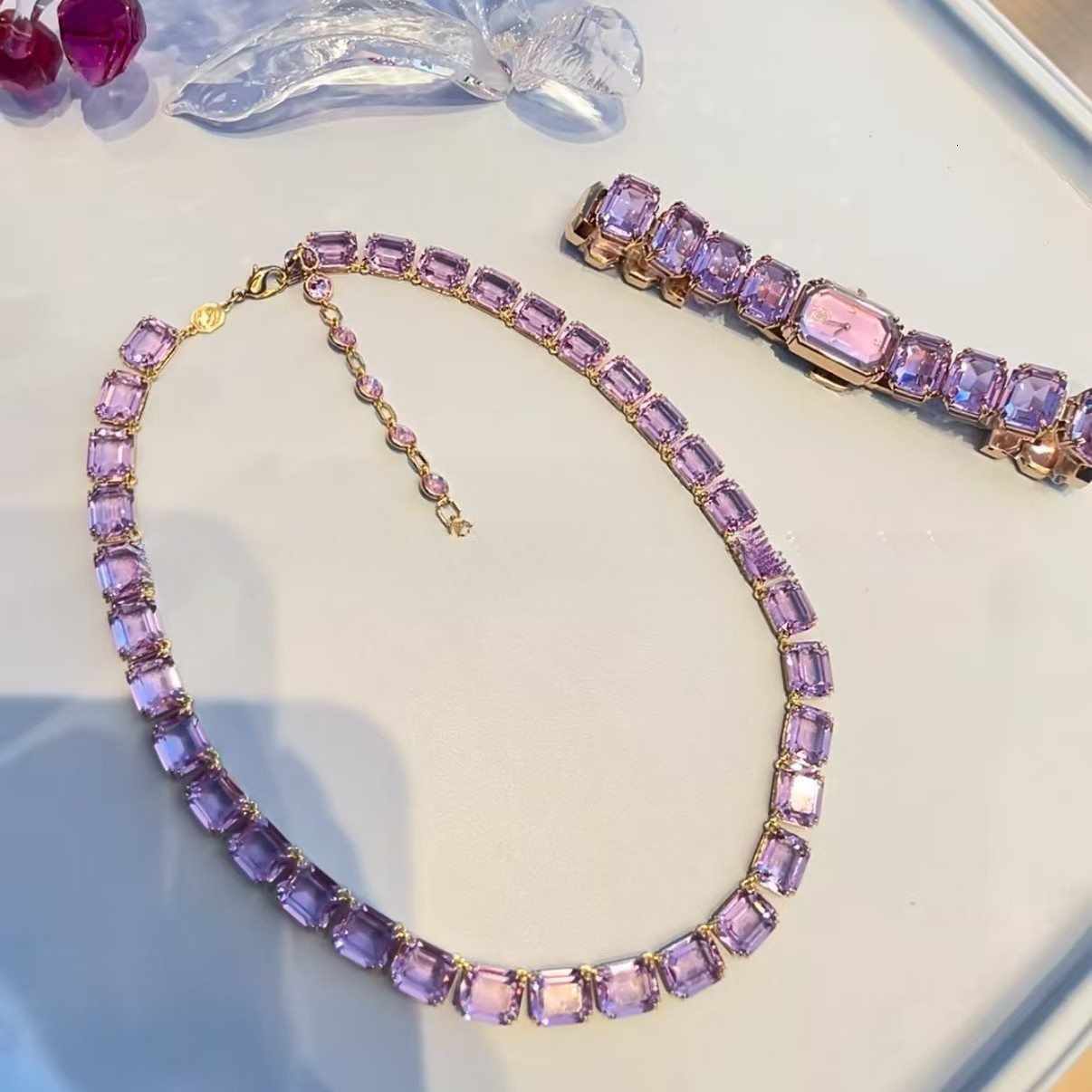 Dopamine Crystal Necklace Affordable Luxury Women's Necklace Stylish Holiday Gift