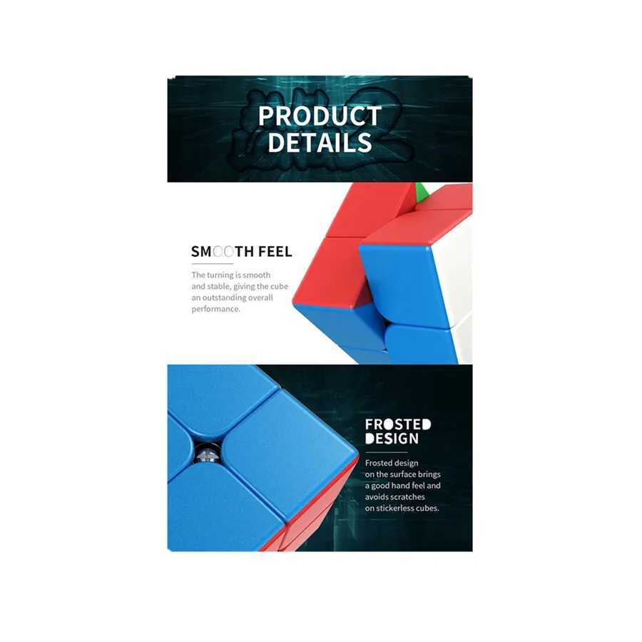 MoYu Meilong 2x2 Mini Magic Cubes 50mmx50mm Speed Puzzle Cubo Magico Educational Toys Birthday Christmas Gifts For Children H260314