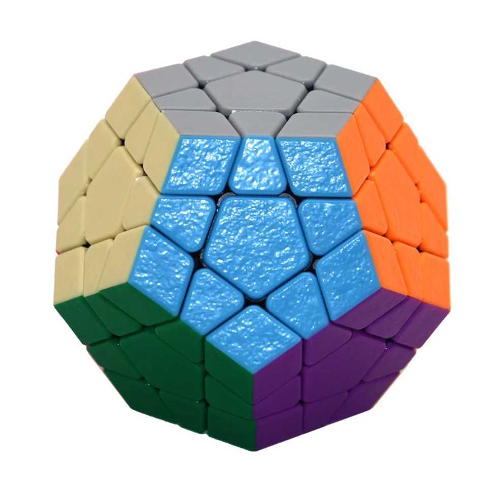 Shengshou 3x3 Megaminxeds Cube Stickerless 3x3x3 Gem Magic Cube Frosted 3Layers Speed Professional Megaminx Puzzle Toys H260314