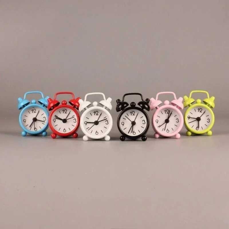 40mm Mini Metal Alarm Clock Creative Student Electronic Alarm Clocks Bedside Alarm Clock Portable Travel Clocks D260318