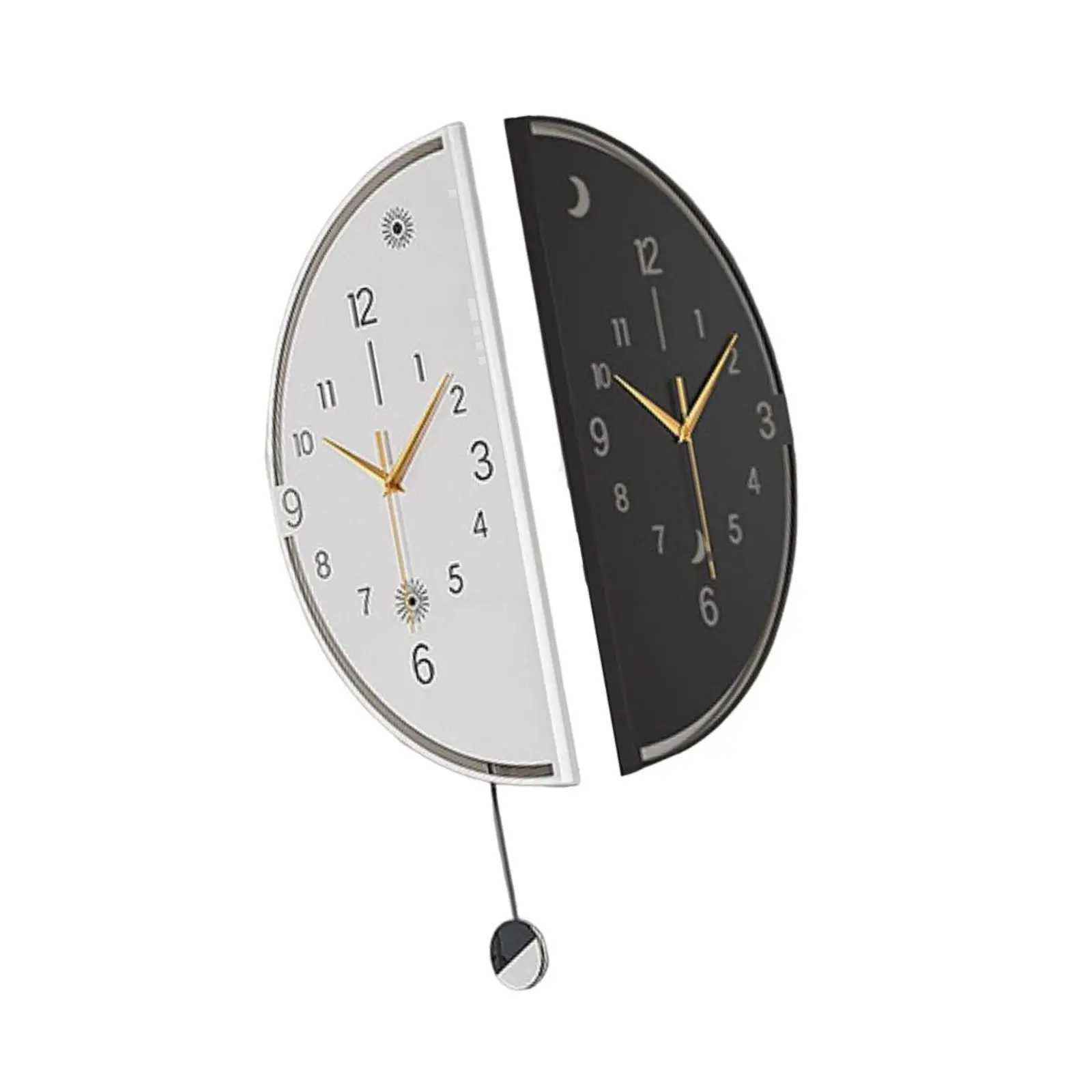 Double Sided Corner Wall Clock Iron Art Simple Unique Modern Wall Decoration for Kitchen Living Room Home Office Dining Room D260318