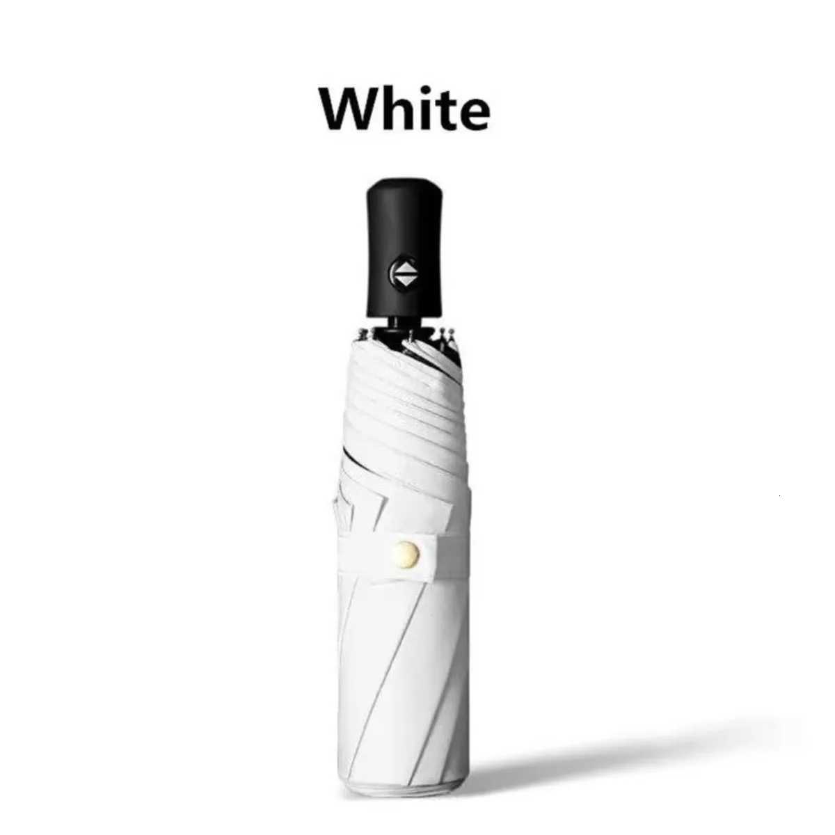Automatic Triple-Fold Umbrella Windproof Rain Sun Umbrella Solid Color Compact Business Travel Umbrella H260318 - view 6