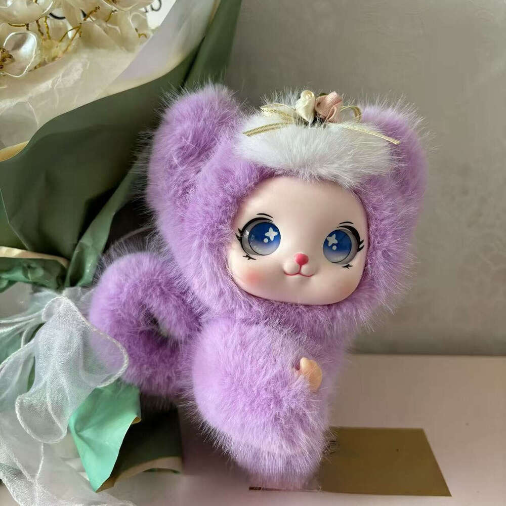 Trendy Cute Items Adorable Vinyl Doll Pendants Plush Toys Lali Figurine Decorations Bag Charms Keychains QIAOWANTONG