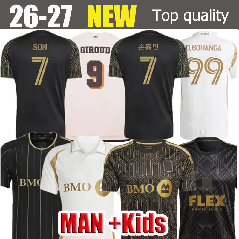Los Angeles FC 2024 Soccer Jerseys - GIROUD BALE VELA ATUESTA football shirt 26-27 GINELLA ACOSTA CHIELLINI ILIE D.BOUANGA HOLLINGSHEAD men's kids uniforms