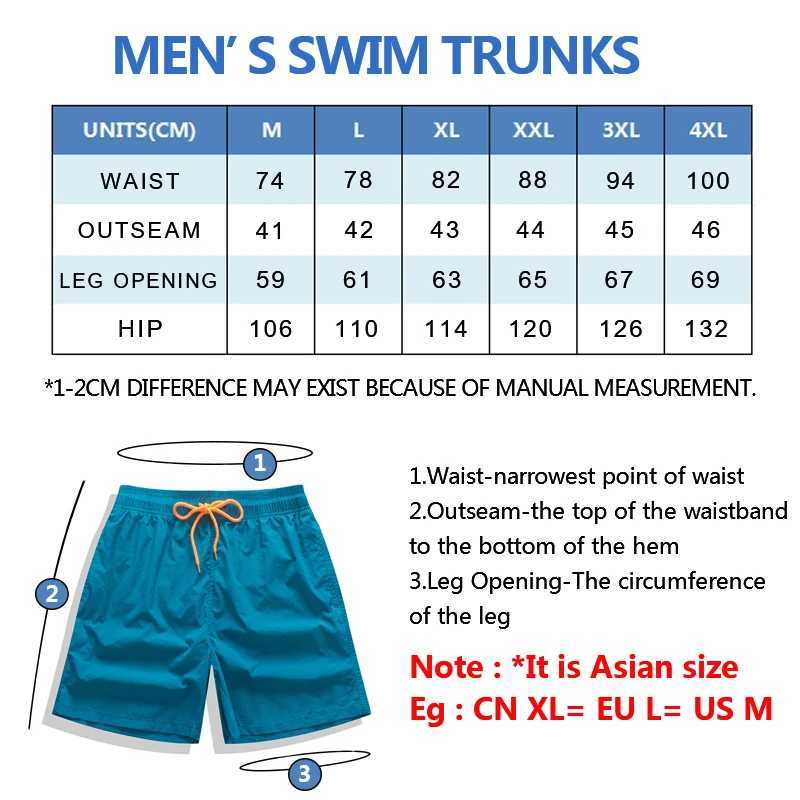 DATIFER Mens Beach Short Surfing Maillot De Bain Sport Man Board Shorts Bermuda Swimwear M260318