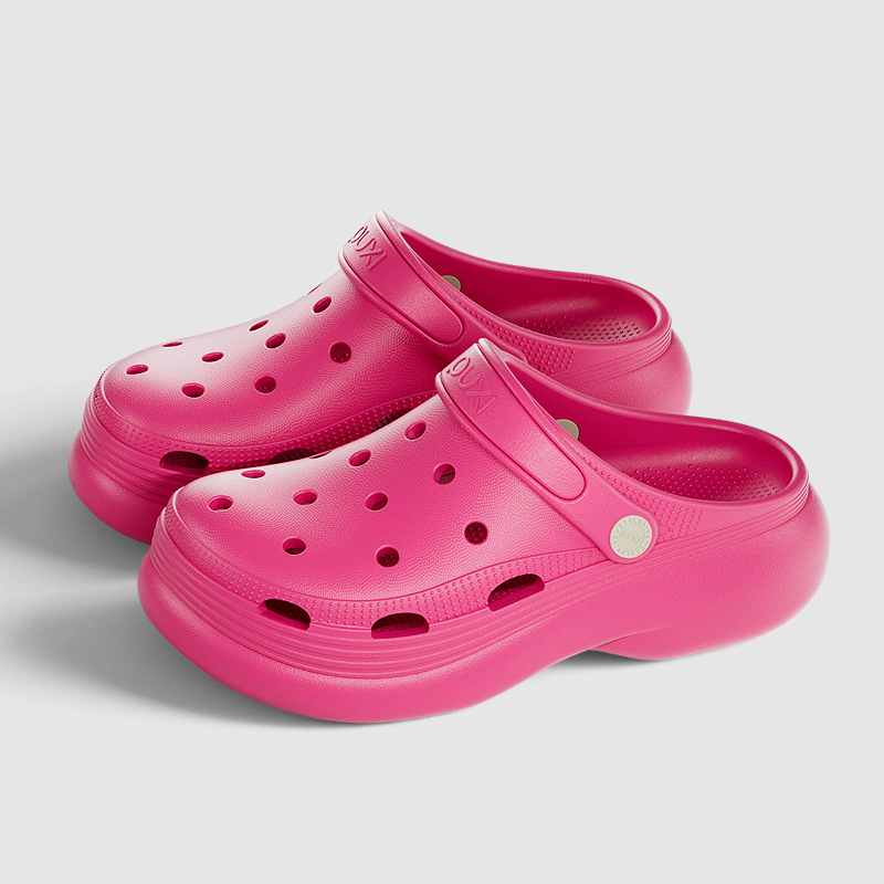 2026 summer new thick soled height increasing designer slippers breathable and non slip beach shoes comfortable outdoor home sandals for men and women