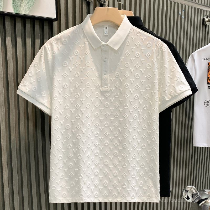 Free Shipping Men's Polos Men's Tees Polos Clothes Summer New Fashion Slim Fit Short Turn-Down Collar Half Sleeve Men's Clothing Daily 