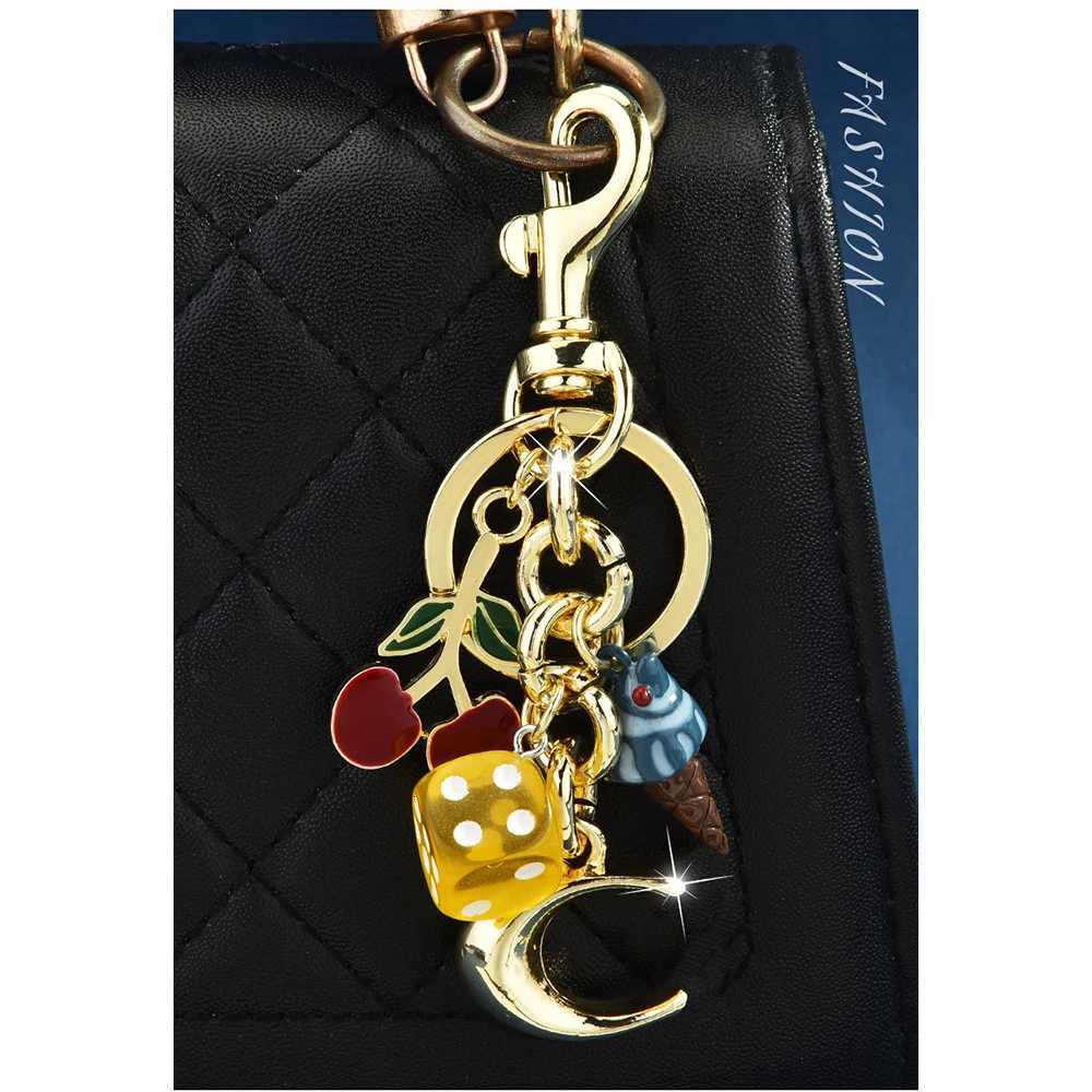 5pcs Keychain Cherry Letters And Other Small Pendants For Bag Charm H260318 - view 6