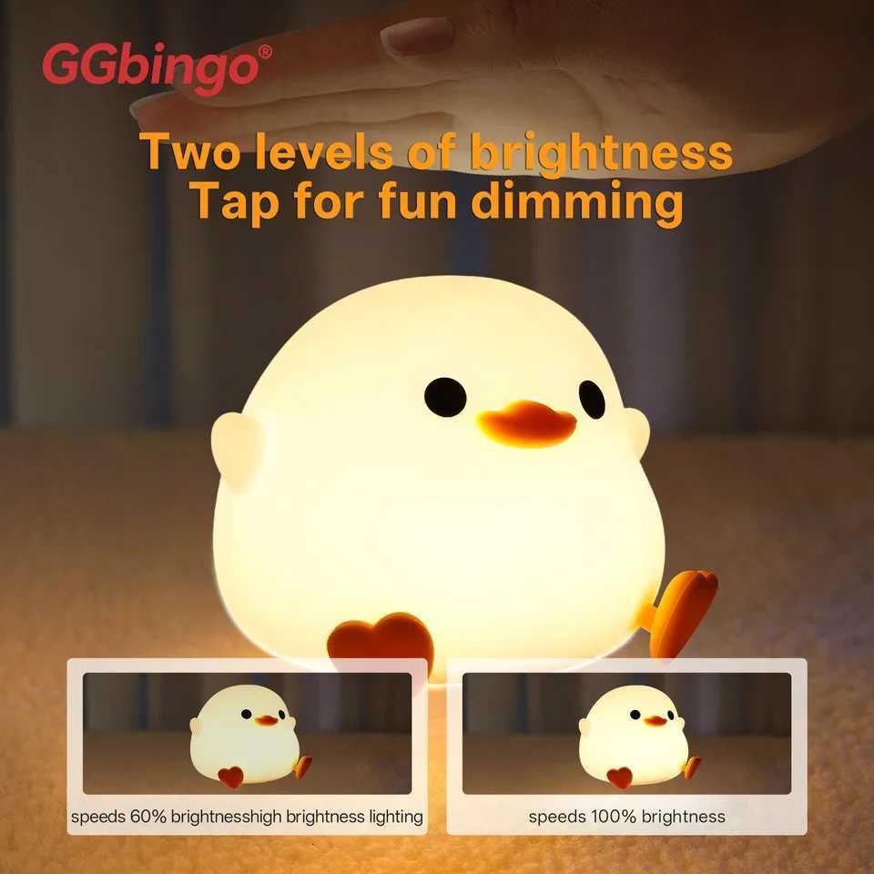 New Portable Silicone Pat Night Light with 3 Brightness Modes ABS Material Rechargeable 1200mAh Battery for Home Travel Bedroom H260318