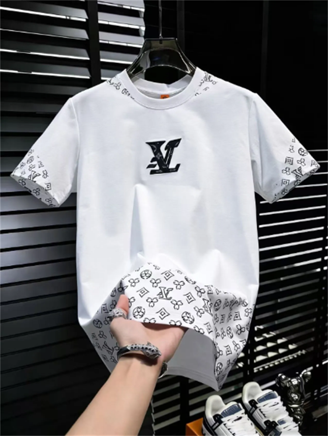 Men's T-Shirts European goods men's short-sleeved T-shirts men's summer 2026 new trend casual loose design sense half sleeve clothes High quality